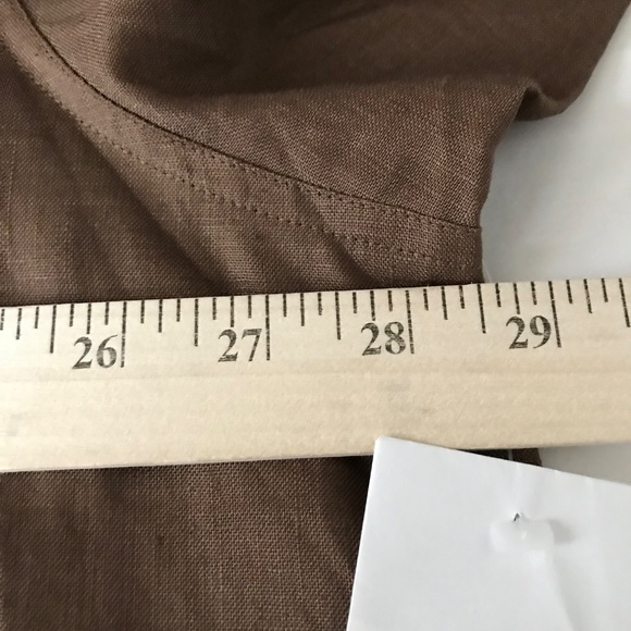 COLDWATER CREEK Linen Tunic Brown Long Sleeve Duster Jacket Women’s Plus Size 24 - Picture 11 of 16